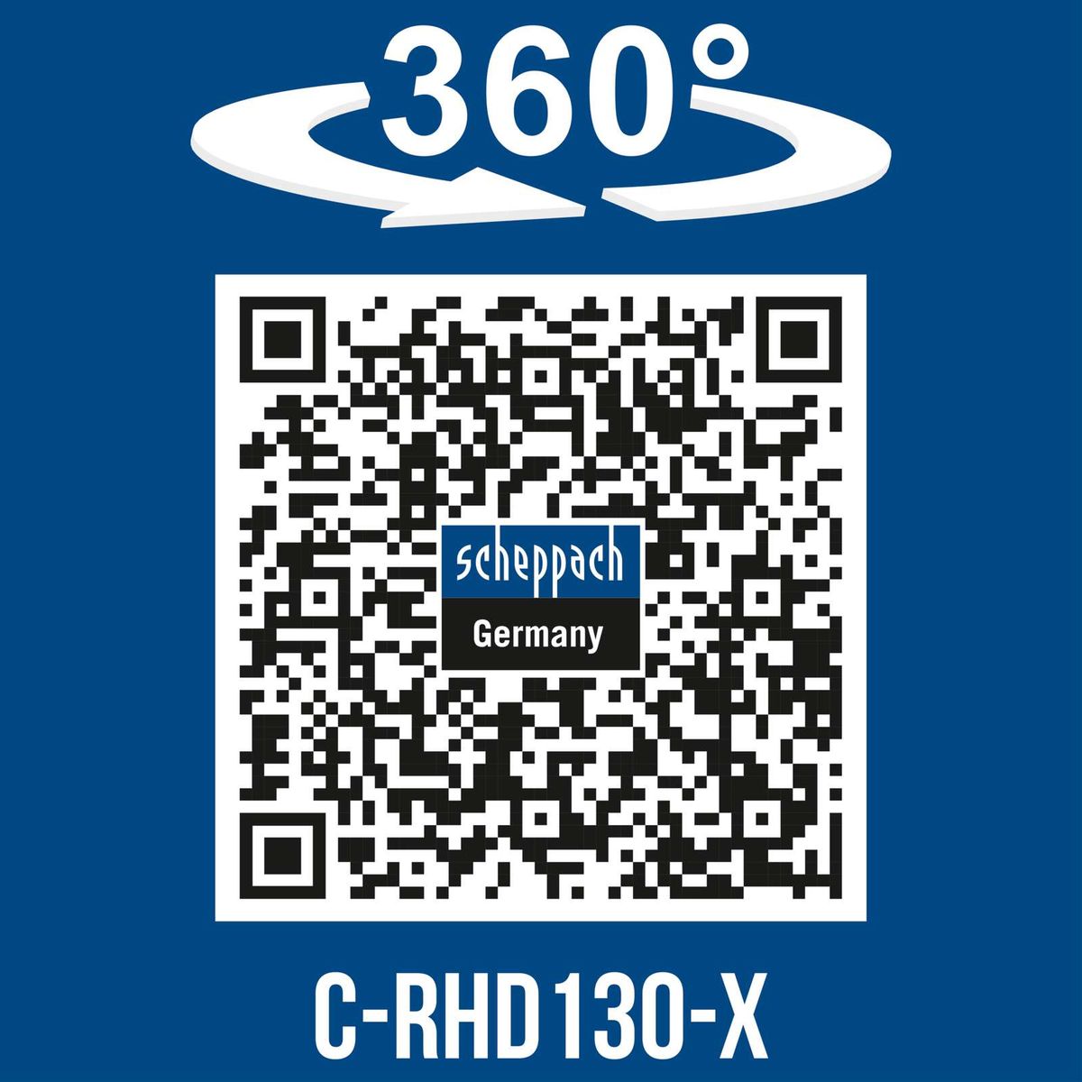 360° rotation for precise drilling – Scheppach C-RHD130-X cordless hammer drill