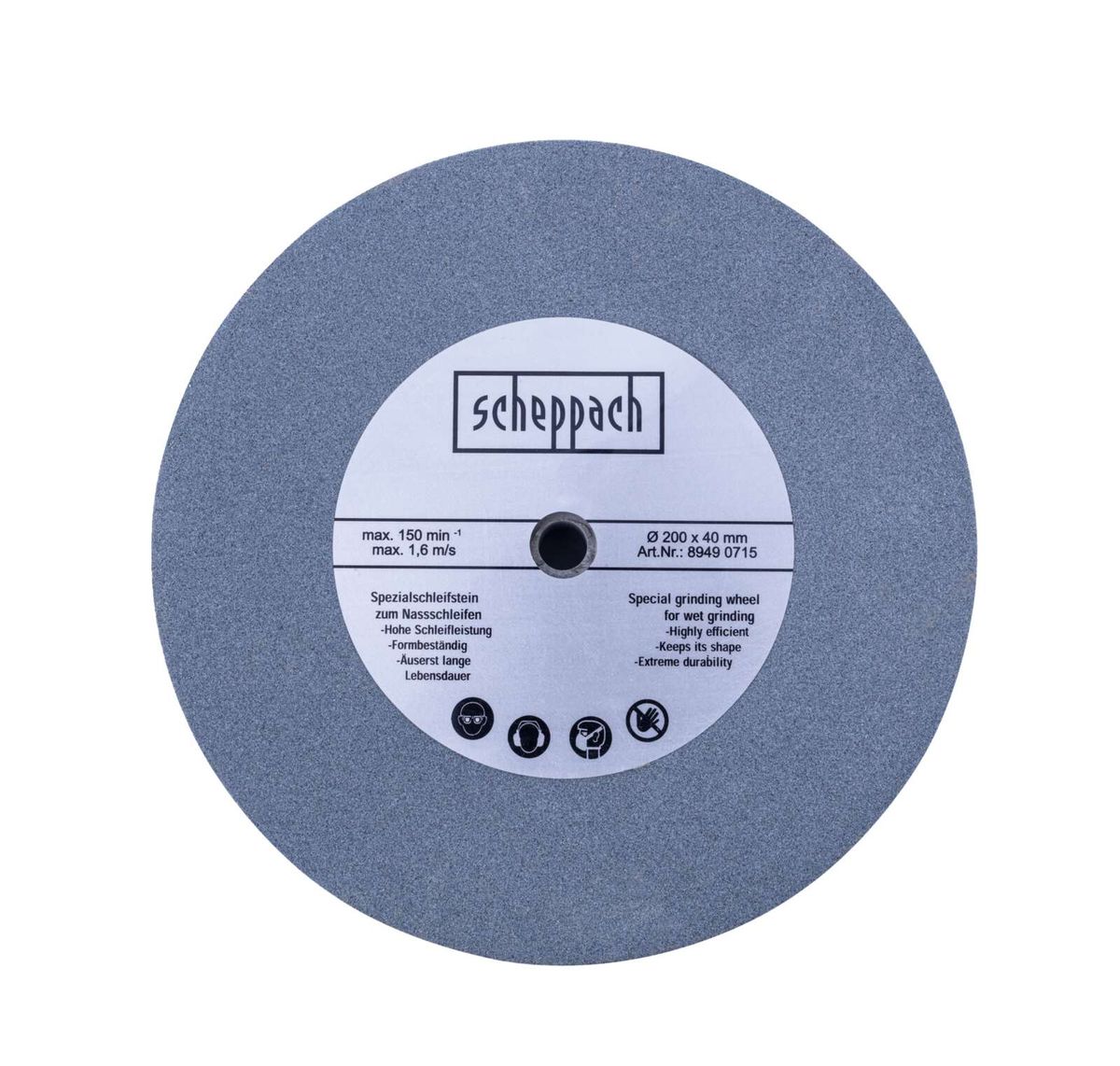 Scheppach wet grinding wheel, 200 x 40 mm, Art. No. 89490715