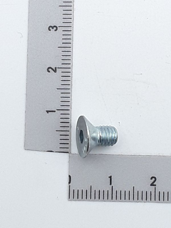 Countersunk screw, M5, approximately 8 mm long