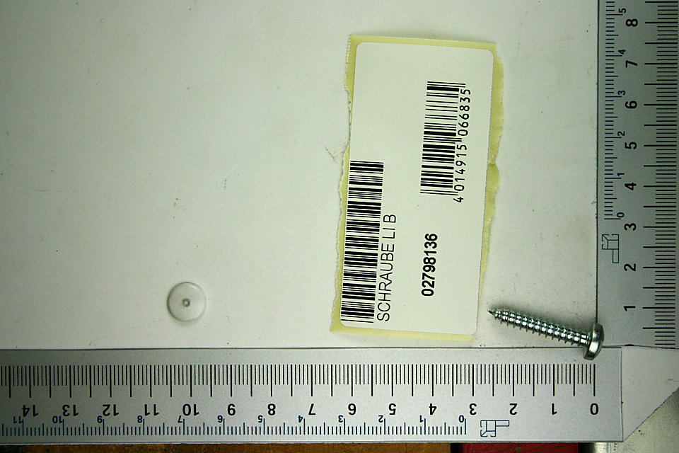 Scheppach bolt with label and marking (intern_02798136)