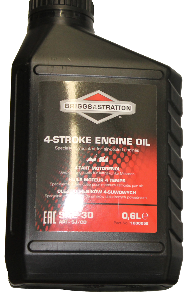 Briggs & Stratton 4-stroke engine oil (SAE 30) for air-cooled engines, 0.6 liters
