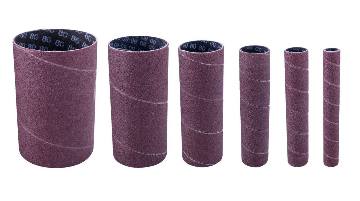 K80 sanding sleeves set (13/19/26/38/51/76 mm) for grinding