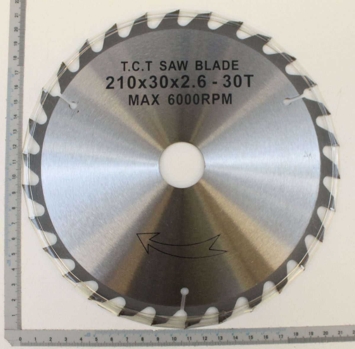 Scheppach circular saw blade, 210 mm diameter, 30 mm width, 2.6 mm thickness