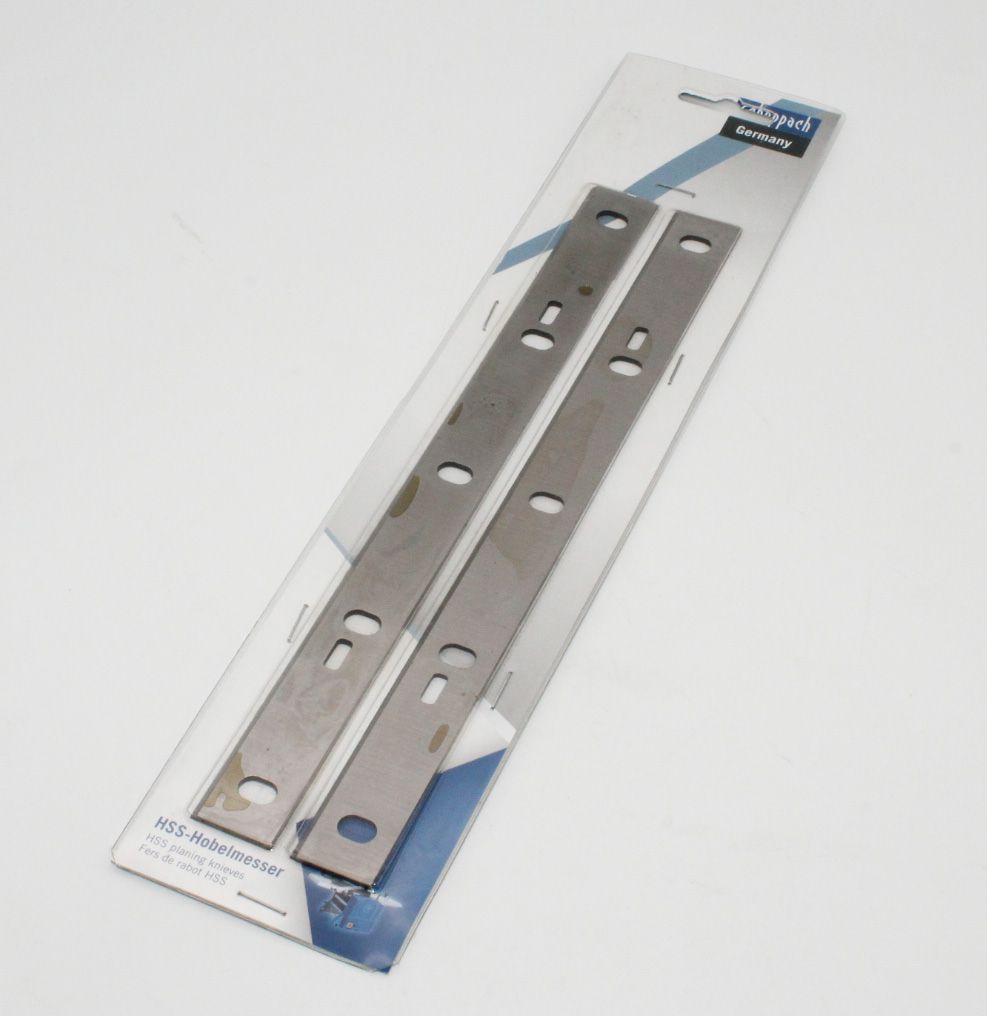 Scheppach planer knife with holes, part of a set