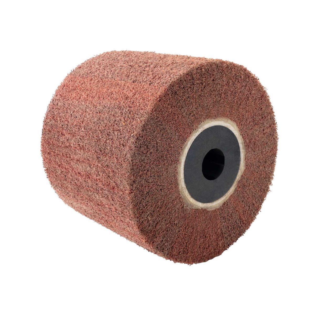 Cylindrical scrubbing mop with central hole for effective cleaning