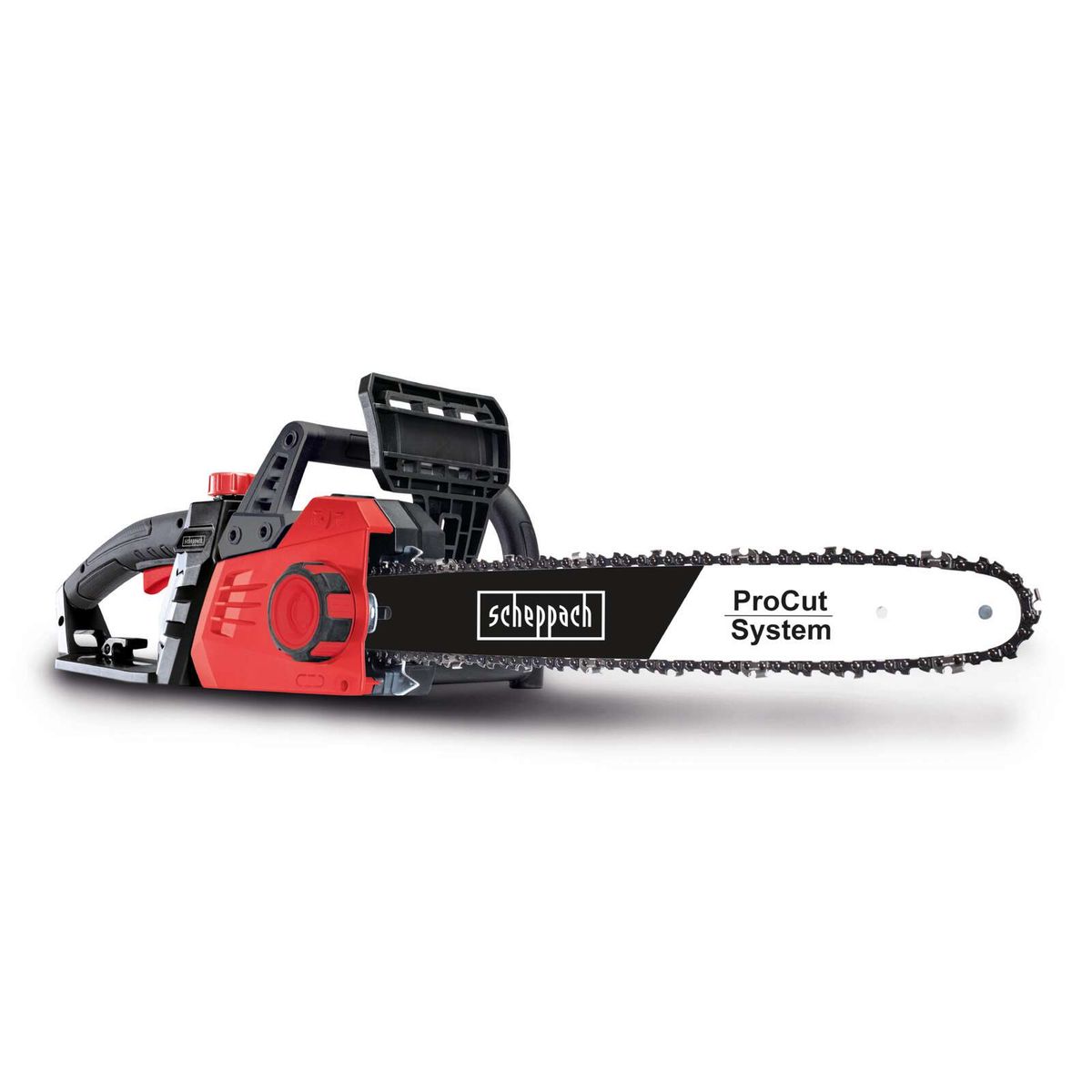 Scheppach electric chainsaw with ProCut system, 45.5 cm blade, tool-free chain tensioning