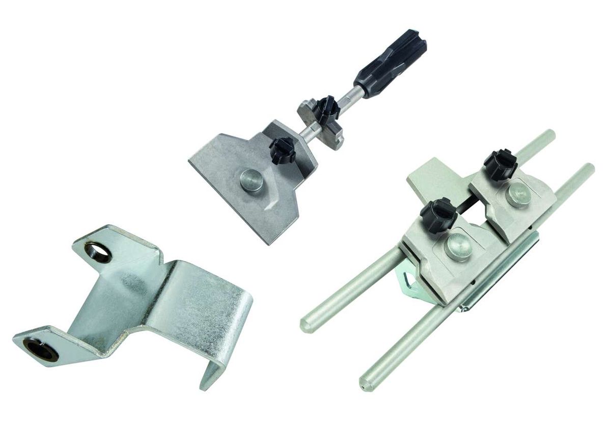 Scheppach clamping set with various clamping components for accurate fixing