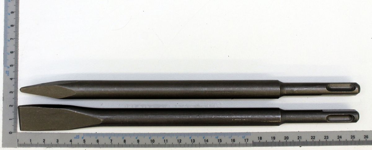 Scheppach pointed and flat chisels from the SDS-Plus DH1300Plus set