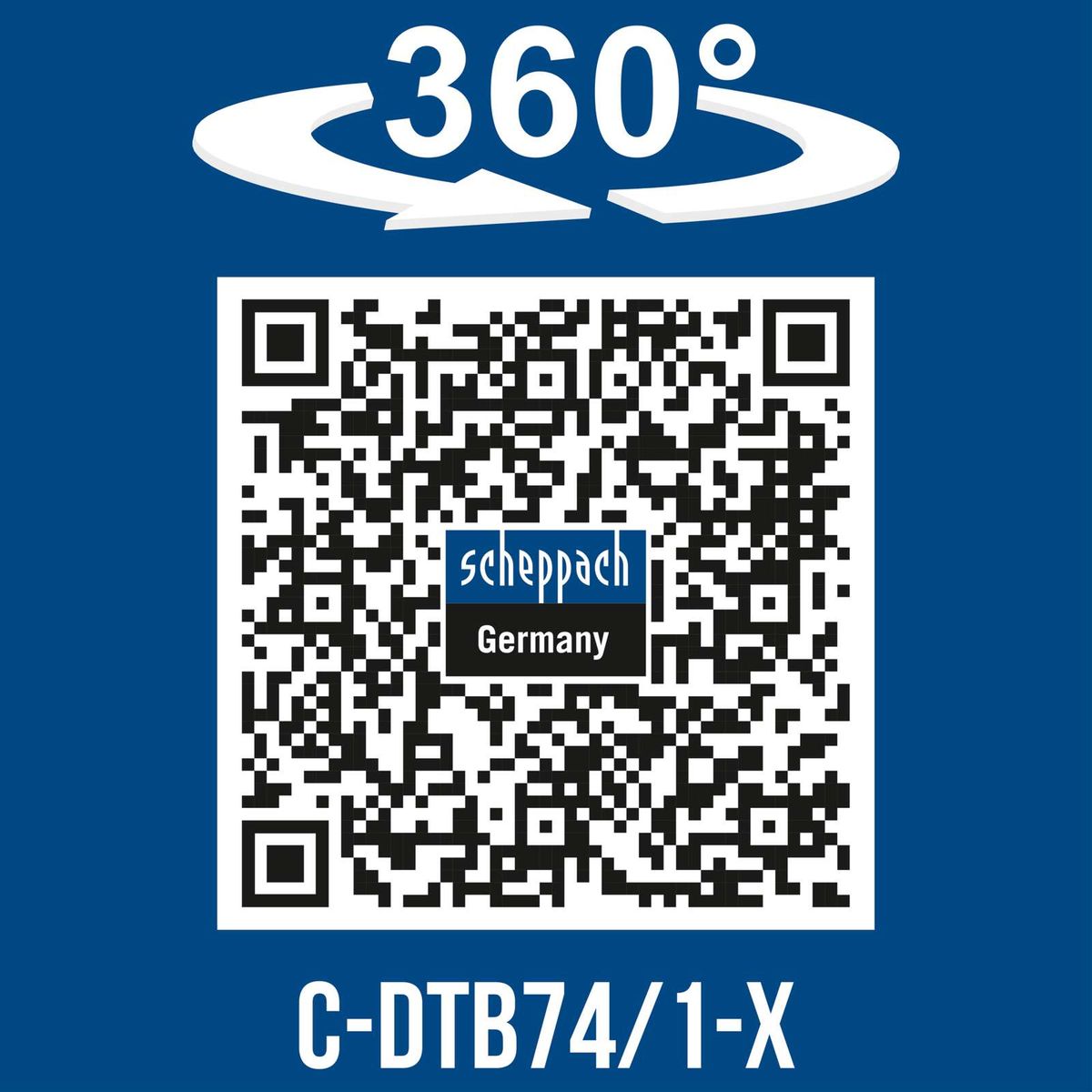 360° rotation feature for precise adjustments on Scheppach tool C-DTB74/1-X
