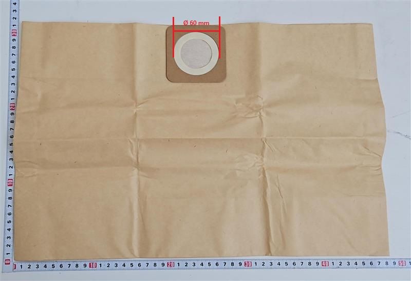 Scale section with measurement markings and object for measurement on paper
