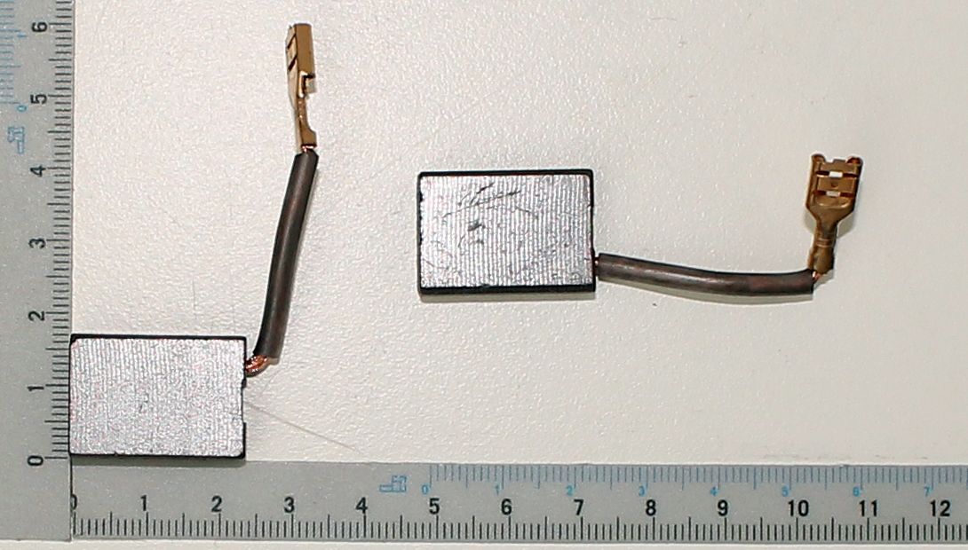 Scheppach carbon brush set with two brushes and connector cable