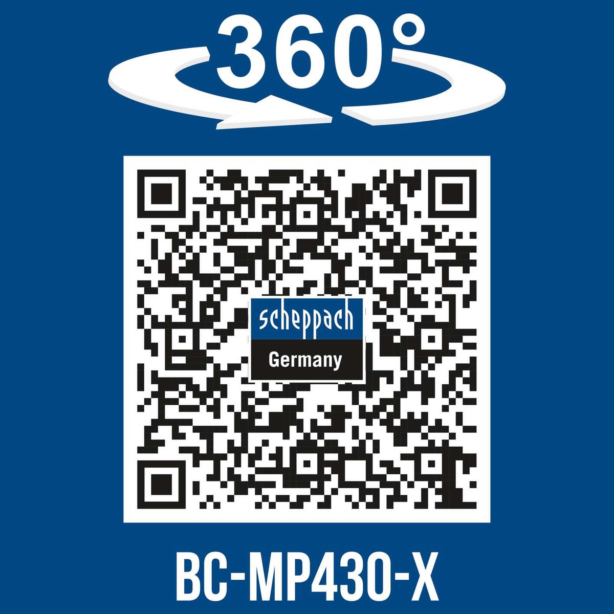 360° rotation for enhanced reachability on Scheppach BC-MP430-X cordless lawnmower