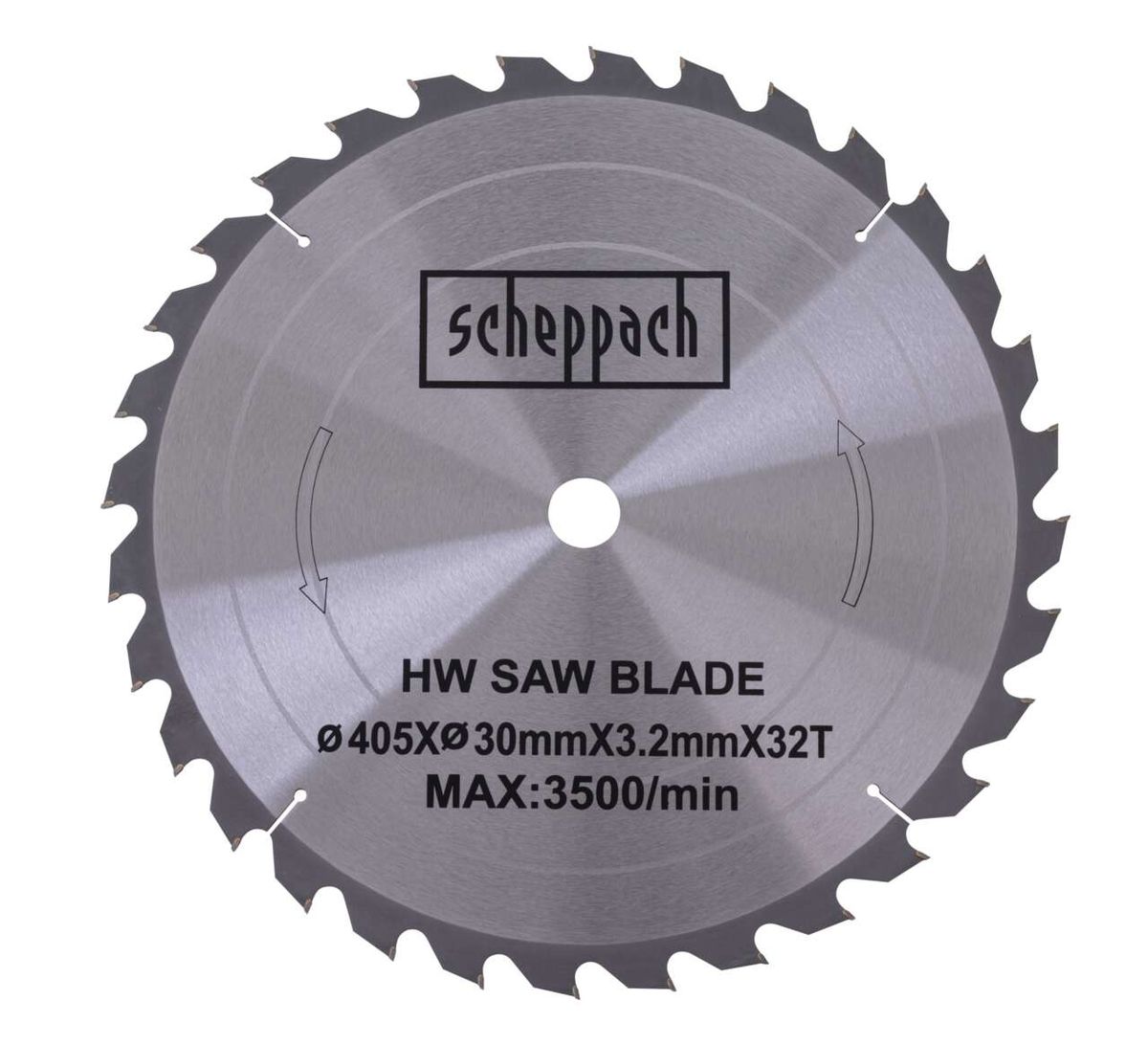 Scheppach high-quality circular saw blade, 405 mm diameter, 32 teeth