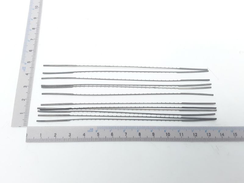Scheppach leaf-cutting blades (12 pieces) with measuring guide for accuracy
