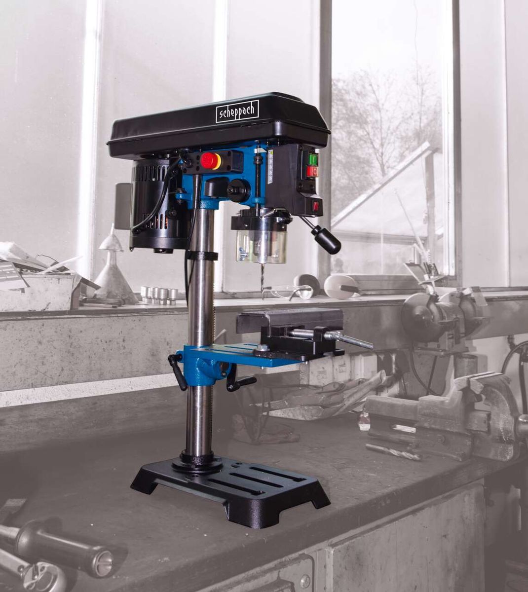 Scheppach bench pillar drill DP16SL, 550W, variable speed, 16mm chuck