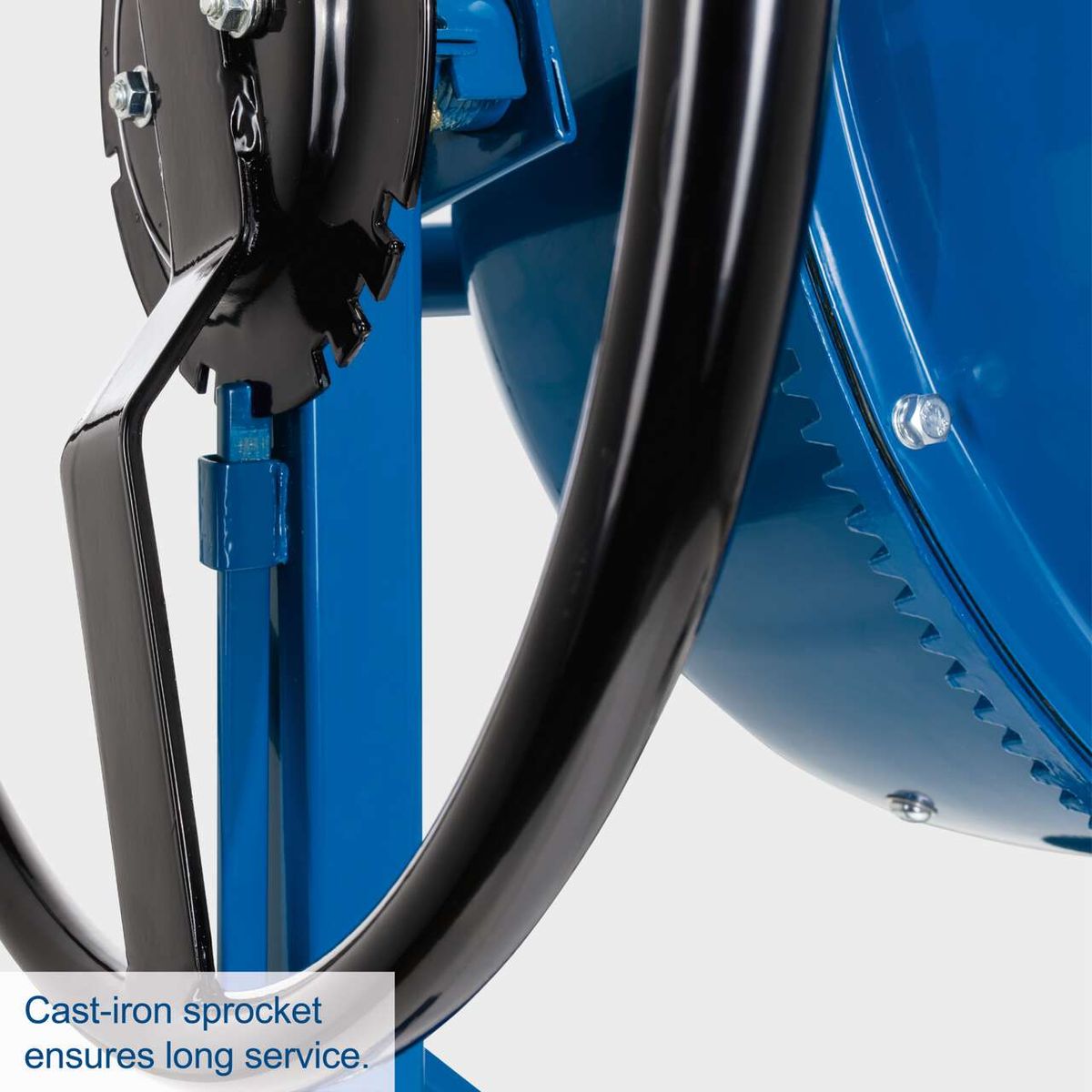 Cast-iron sprocket for concrete mixer – ensures long service life