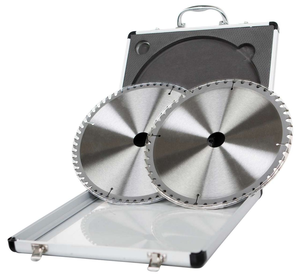 Scheppach double blade circular saw insert, 315 mm diameter, close-up view