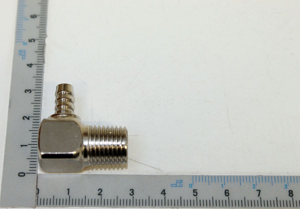 Scheppach elbow fitting with thread, scale reference