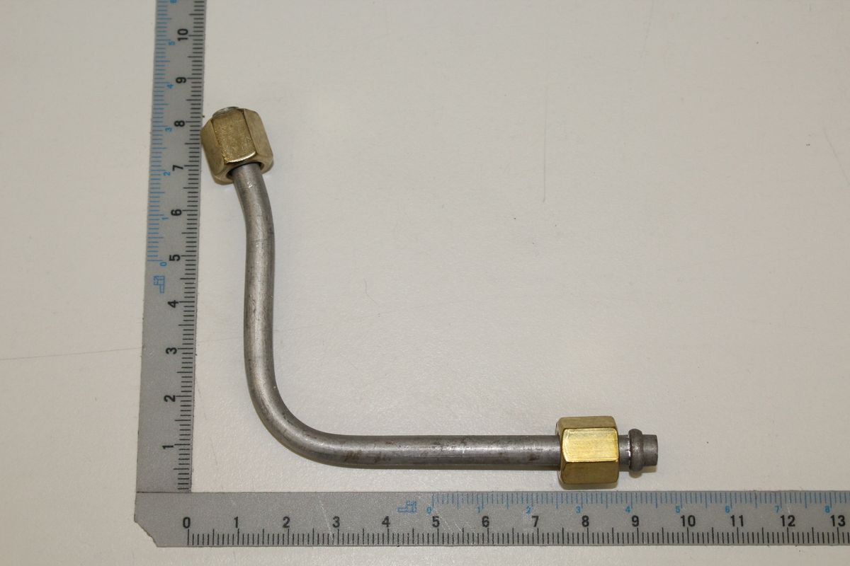 Bent metal pipe with fittings for small air conduit system