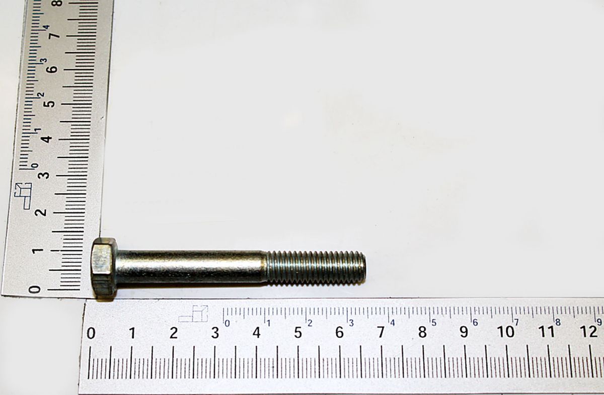 M8 hex bolt, 60 mm long, DIN 931 standard