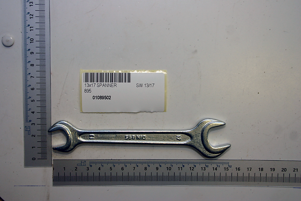 Scheppach 13x17 Spanner with label and barcode