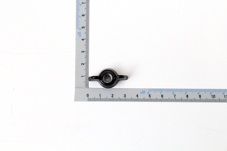 Scheppach wing nut with integrated screwdriver handle, close-up view