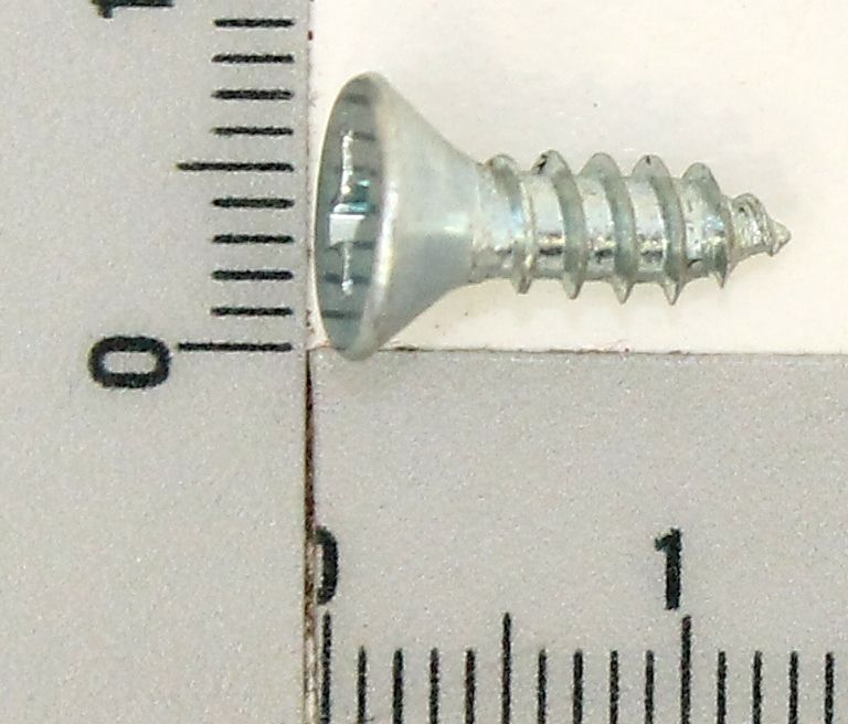 DIN 7982 countersunk sheet metal screw, 4.2 x 13 mm thread