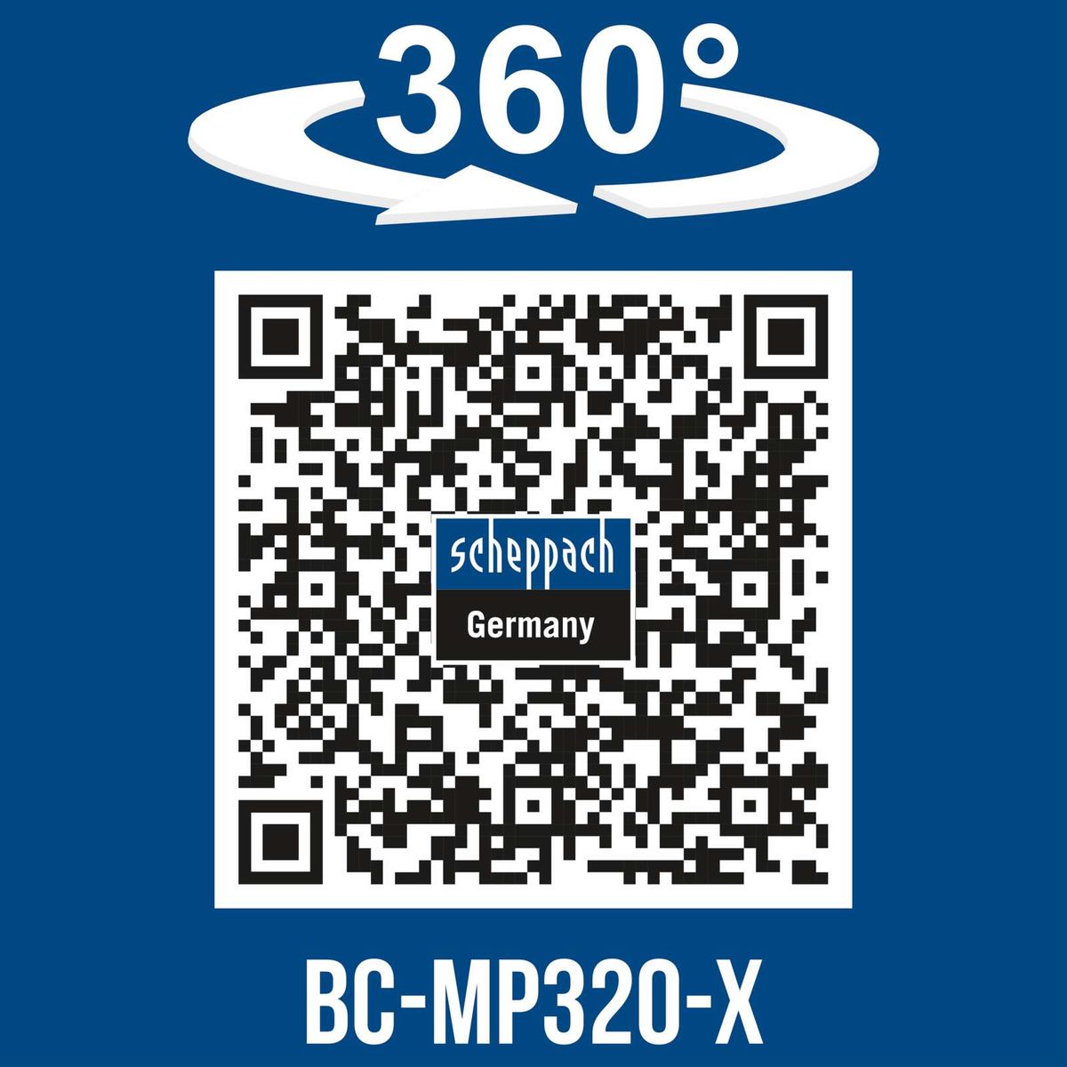 360° rotation for enhanced lawn mowing; Scheppach BC-MP320-X battery set