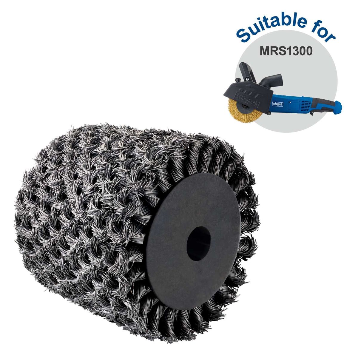 Scheppach attachment with bristle pad for MRS1300 tool