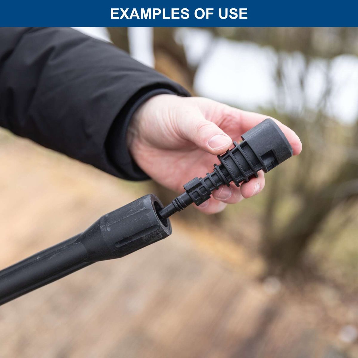 Flexible cable connector with quick coupling for easy attachment