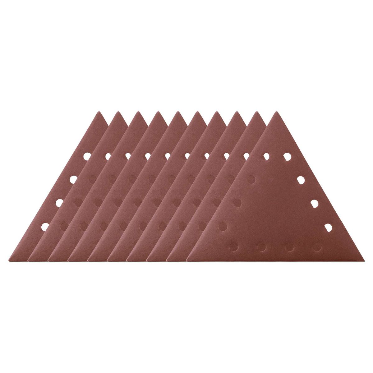 Triangular sanding paper, grit 240, set of 10 pieces