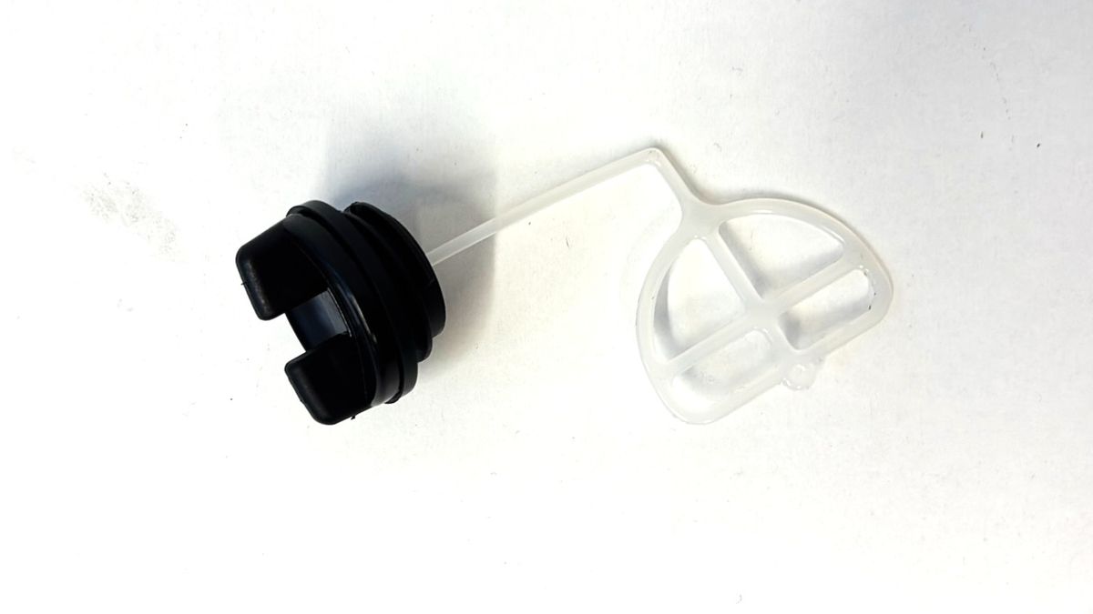 Oil cap with sealing ring and connector for Scheppach product