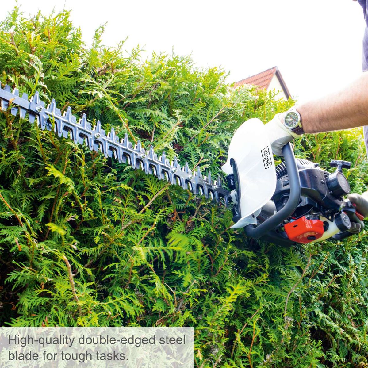 High-quality double-edged steel blade for robust hedge trimmer with 600 mm cutting length