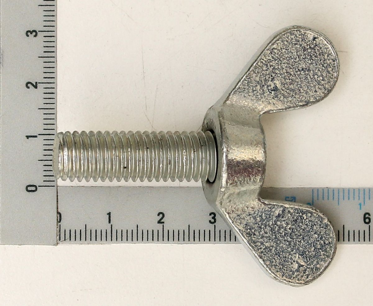 Wing screw with integrated socket, M10x30, Scheppach