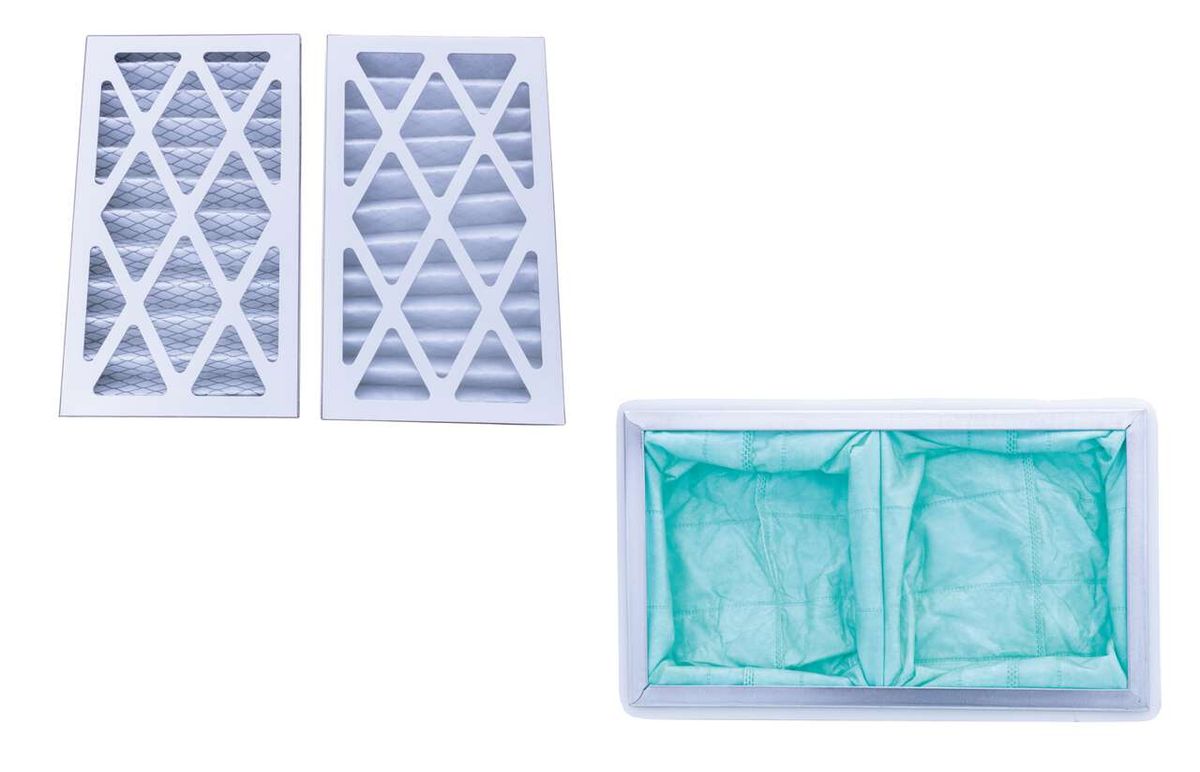 Air filter elements and filter housing for Scheppach DIY air filter set