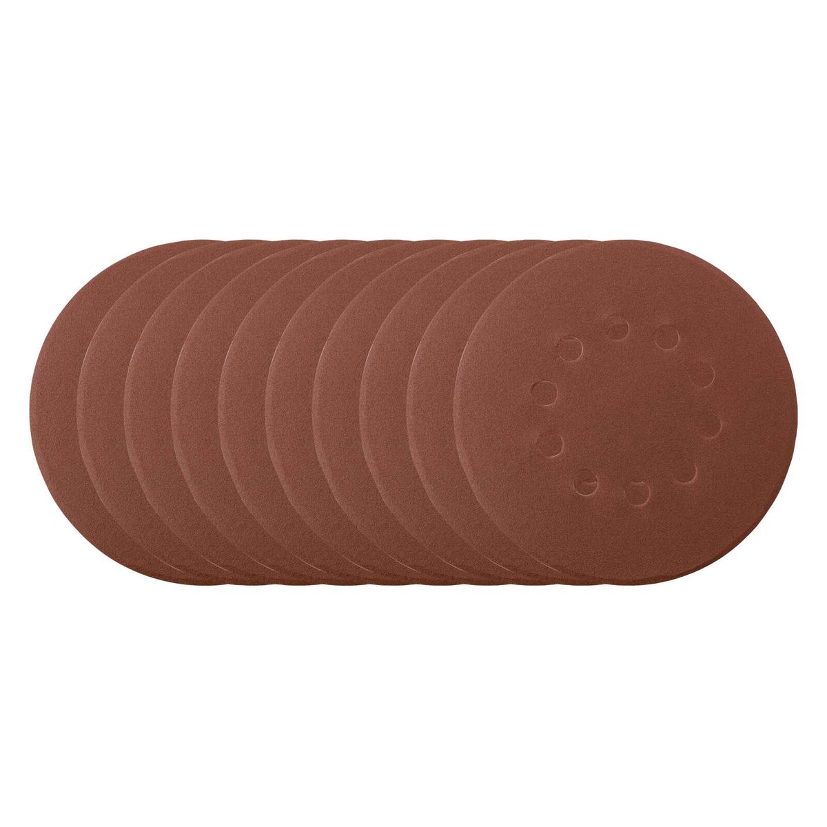 Round sanding paper, 10 pieces, Ø 215 mm, grit 150 for fine finishing