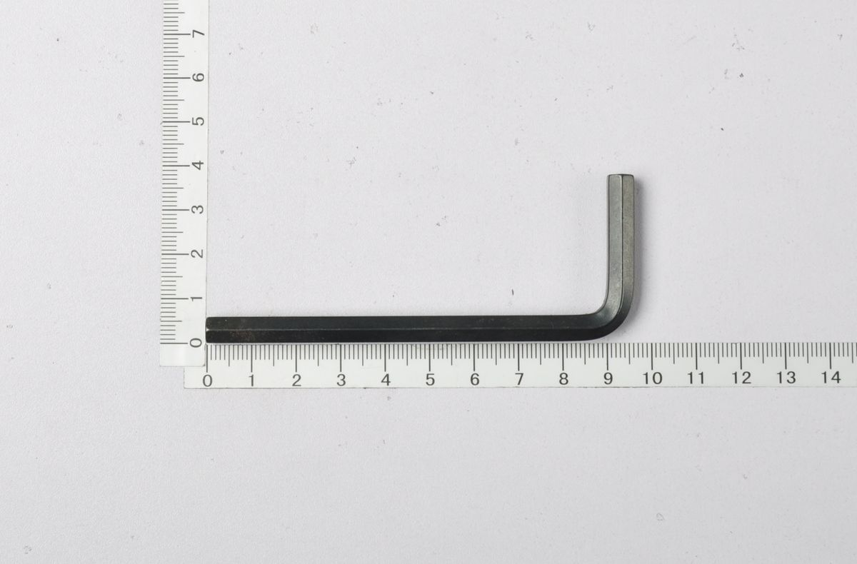 Scheppach hexagon stud wrench (SW 6) shown in length view