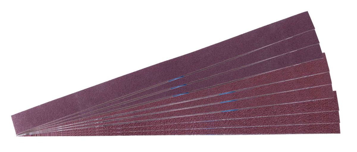Scheppach grinding belt set – 762 mm long, 25 mm wide, with various grits (60/100/180)
