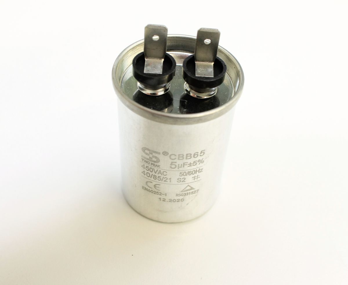 Scheppach capacitor CBB65, 5 µF, 450V AC, 50/60Hz