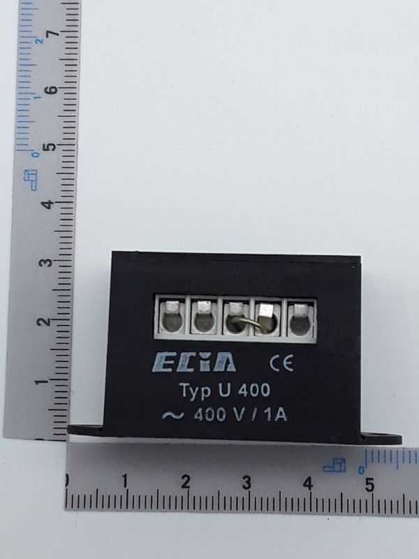 One-way rectifier Type U 400 with plug connectors, 400V AC / 180V DC