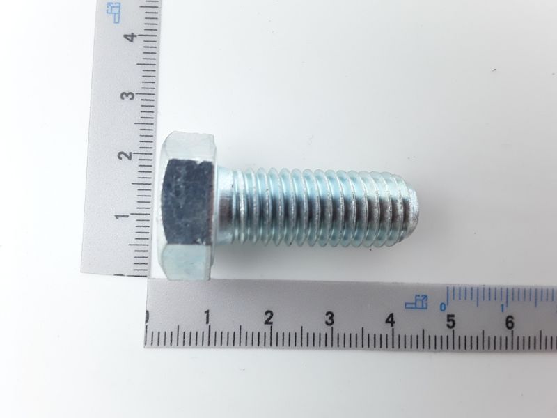 Hexagon bolt M12 thread, approximately 30 mm long