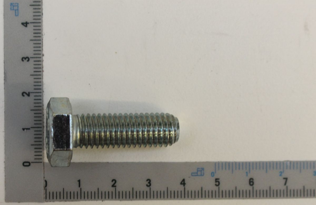Hexagon head bolt, M10 thread, 30 mm length, DIN 933 standard