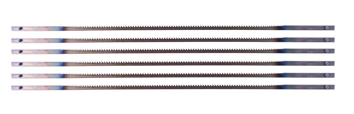 Saw blade set of 6 pieces, 135 x 2 x 0.25 / Z 25, shown from the front.