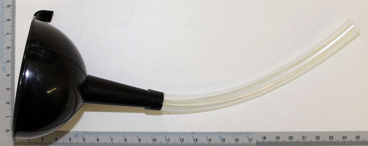 Scheppach funnel with hose, part of a measuring or filling system
