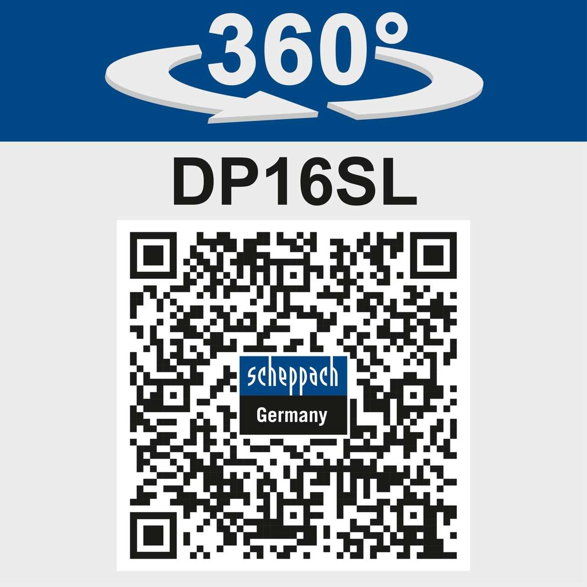 Scheppach bench drill DP16SL featuring 360° rotation and 13mm chuck