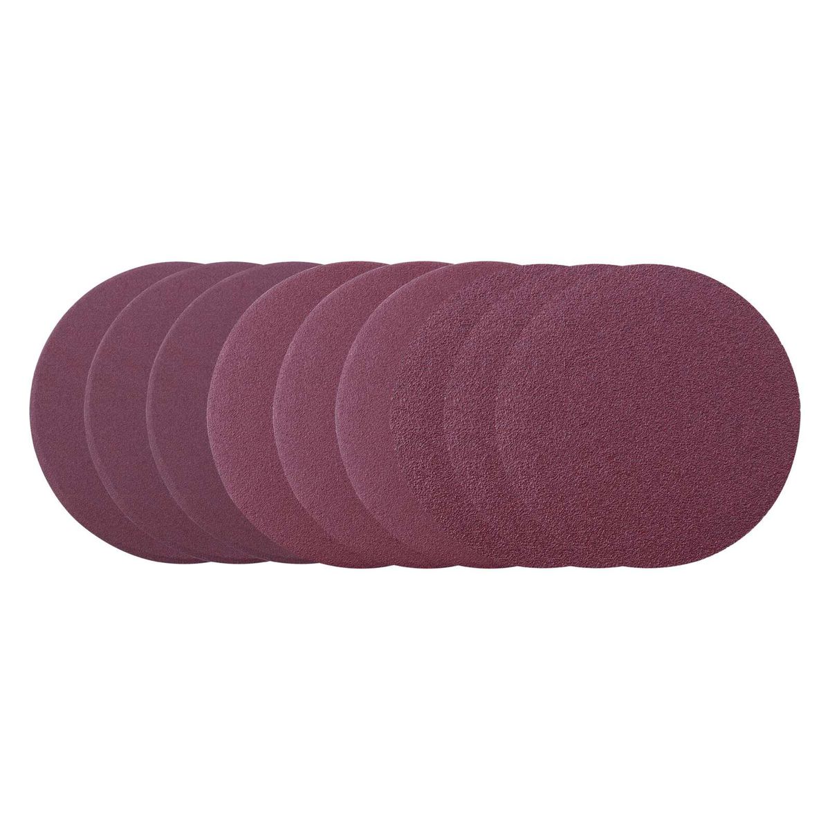 9-piece sanding paper set, 125mm diameter, various grits for precise finishing