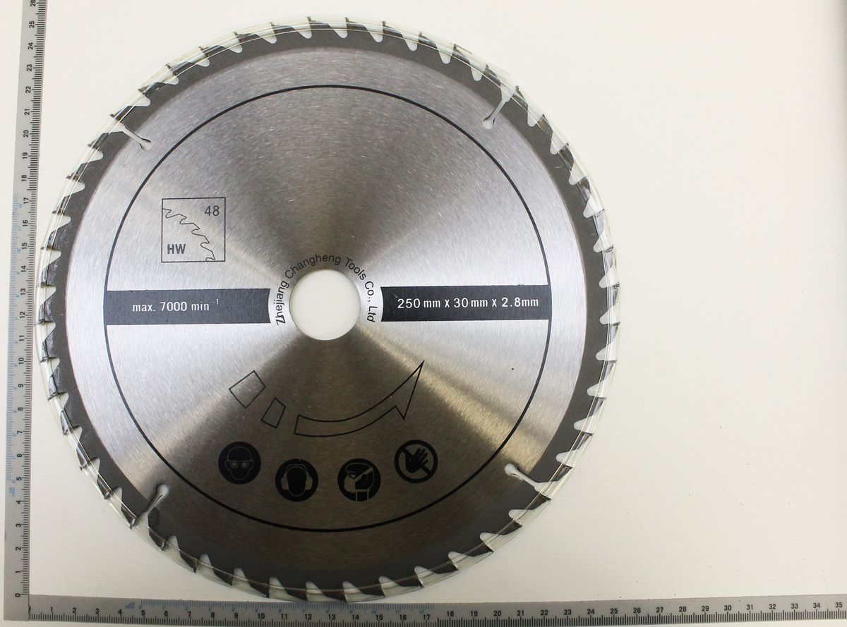 Scheppach circular saw blade, 48 teeth, Ø 250 mm, for HS100S series