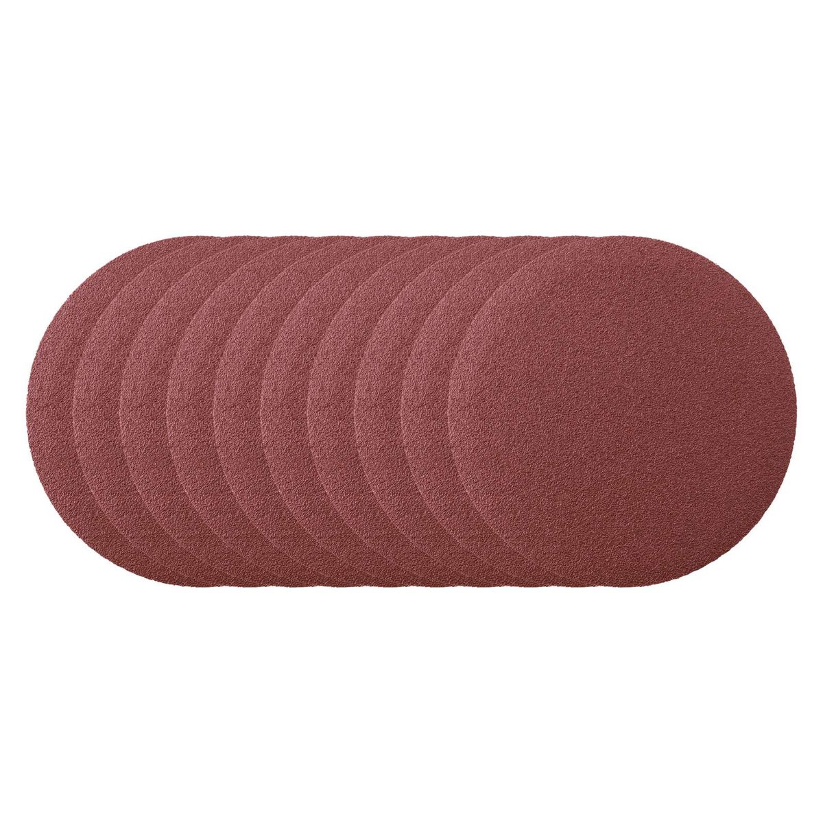 Round, plush textured rug with smooth surface for indoor use