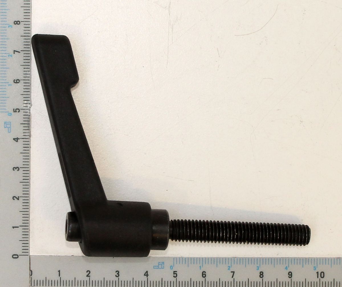 Adjustable clamping lever with integrated screw M8x49