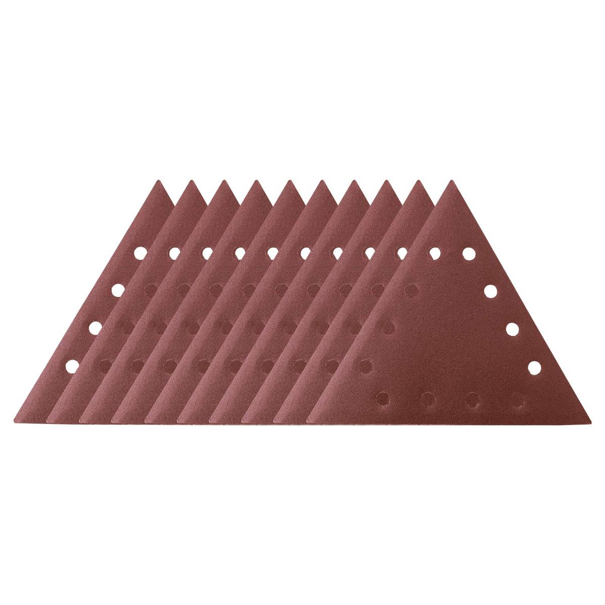 Sanding paper triangle, grit 120 (P120) – 10-piece set